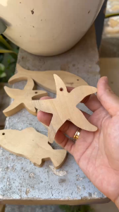 [GIÁ XƯỞNG] Cá gỗ decor chưa tô màu trang trí nhà cửa đồ chơi an toàn sáng tạo
