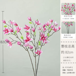 High-End Chinese Feel Magnolia Artificial Flower Home Living Room Dining Table Chinese Fake Flower Ornaments Flower Arrangement and Floriculture Furnishings