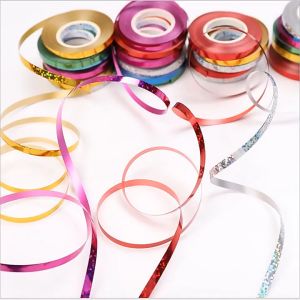 10m/Roll Ribbon Laser Ribbon Party Decoration Gift Packaging Accessories Foil Balloon Ribbon