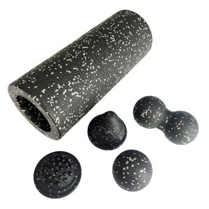 5-in-1 Fascia Roller Set Muscle Recovery Set-Vibrating Foam Roller&Peanut Massage Ball for BackNeckLeg Yoga Workout