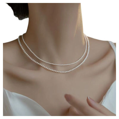 Dây Chuyền Ngọc Trai Mô Phỏng Hạt Lúa Mì Siêu Mịn Dây Chuyền Cổ Thanh Lịch Kiểu Pháp Dây Chuyền Cổ Cao Cấp Cho Nữ Dây Chuyền Cổ Thời Trang