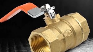 Brass Ball Valve Air Cock 1/4\" Red Handle Tracheal Compressor Small Ball Valve Fitting