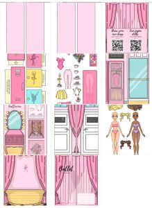 PAPER DOLL BALLET STAGE AND WARDROBE QUIET BOOK MAINAN BONGKAR PASANG PANGGUNG BALLET DAN DRESS UP