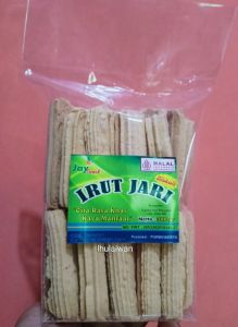 Kue irut jari kue garut rasa ori jahe less sugar kemasan 255 gr untuk asam lambung dan maagh