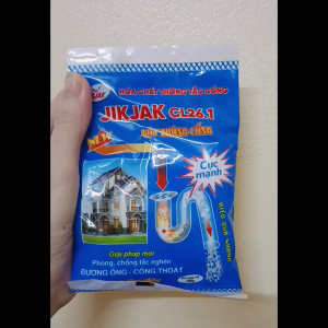 Bột Thông Cống JIKJAK CL26.1 – Combo Tiện Dùng Cho Cống Tắc Nước Thoát Chậm