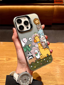  17 Phone Case Cartoon Zoo Laser Frosted Womens Mens Full Cover Stylish Brand New Model 12 13 14 15 16 17 Case