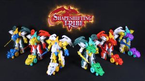 2 IN 1 Dinosaur assembled robot toy