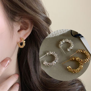 Korean Fashion Simple Earrings Elegant S925 Silver Ear Circle Jewelry Accessories for Women‘s