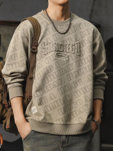 Retro Loose Fit Large Size Graphic Pullover Sweatshirt