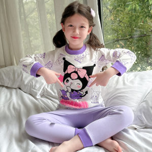 Childrens Cotton Pajamas Set Boys Underwear Long Sleeve Cartoon Ultraman Baby Autumn Winter Thickened Home Wear Innerwear Set