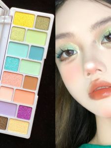 Macaron Rainbow Eye Shadow Palette Matte Pearl Stage Makeup Color Drawing Student DIY Art Supplies Beauty Tools Eye Makeup