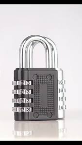 Nexlent Resettable 4 Digit Number Combination Padlock Suitable for School Gym Locker