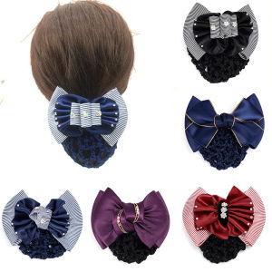 Búi tóc lưới hình nơ 😍FREESHIP😍 lưới búi tóc hình nơ búi tóc lưới thời trang