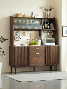 YUANSHI YUANSU | Real Wood Modern Minimalist Oak Wood Kitchen Sideboard