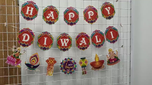2026 Deepavali Banner Party Decoration Happy Diwali Pull Flag Spiral Gift for Indian Festvial Deepavali Decoration Items