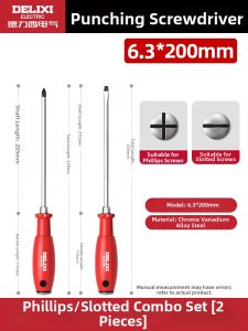 DELIXI Electric | Cross Slotted High Strength Magnetic Screwdriver