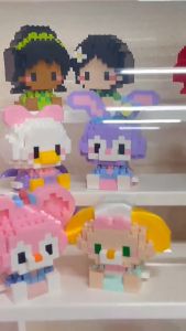 🇲🇾DIY Cartoon Fairytale Princess Building Block Brick Cartoon Toys Gift 游乐园主题童话公主卡通微颗粒积木 摆件玩具礼物Puzzle Connection Blocks