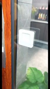 2 Pcs Baby Safety Sliding Sash Stopper Cabinet Locks Keyless Sliding Door Window Wardrobe Locks Strong Adhesive No Drills