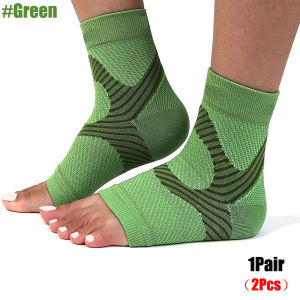 1 Pair Plantar Fasciitis Compression Socks Toeless Ankle Brace for Women & Men Heel Pain Relief Achilles Tendonitis