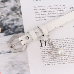 Cool Diamond Pattern Womens Belt Simple Versatile Student Korean Fashion Trendy Jeans Waist Belt Womens Decorative Belt