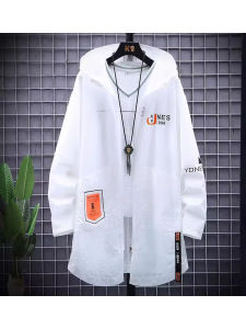 Teenage Boys Lightweight Comfortable Sun-Protective Jacket Long Sleeve Printed Polyester Casual Fashionable Coat for Summer