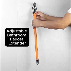 Adjustable Bathroom Faucet Extender - Universal 360° Rotation Bending Splash-Proof Faucet Head Adapter For All Size Included