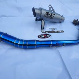 Knalpot Sc Project Sandblash Leher Bluemoon R15 v2 v3 Cbr150r Cb150r Gsxr150 Xabre Vixion Byson Sonic Satria fu Mx King