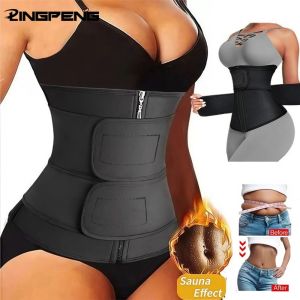 1pc Waist Trainer Slimming Body Shaper Fitness Belt Weight Loss Fat Burning Sport Girdle Sweat Trimmer Workout Shapewear