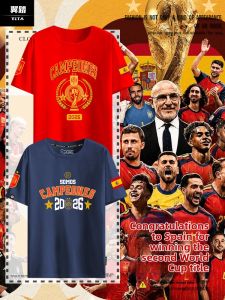 2026 World Cup Spain Team Victory Commemorative Support T-Shirt