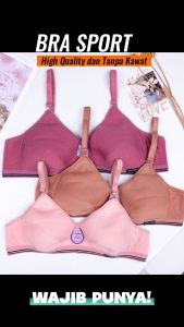 Sport Bra Pakaian Dalam Wanita - BH Tanpa Kawat dan Busa