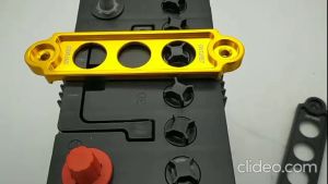 Car Battery Bracket Battery Terminal Tie Down Bracket Holder Batery Holder Car Battery Cover Car Battery Clamp Cover Aluminum Alloy Metal Battery Bracket Battery Tie Battery NS40 NS50 NS60 NS70 DIN55 Bracket Ikat Bateri Kereta