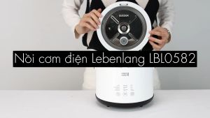 Nồi cơm điện tử mini Lebenlang LBL0582 800ml 300W thiết kế hiện đại bảo hành 2 năm - hàng chính hãng