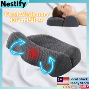 Cervical Memory Foam Pillow For Neck and Shoulder Pain Relief Contour Pillow  For Side Sleeper Back and Stomach Sleepers Pillow Help Sleep Pillow