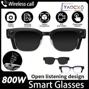 NEW 2026 Fashion AI Smart Glasses 4K ULTRA HD Al Voice Wake-up AI Translation AI Question BT Call 800W Pixel HD Smart Glasses
