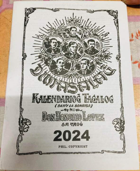 2024 Dimasalang Kalendariong Tagalog by Don Honorio Lopez Lazada PH