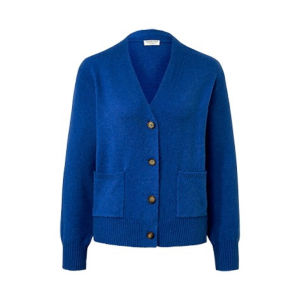 Soft Wool Blend Cardigan V-Neck Long Sleeve Loose Womens Knitted Sweater Coat Warm Skin-Friendly Comfortable Outerwear