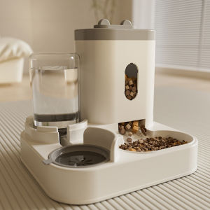 Automatic Cat Feeder Waterer Two-In-One Pet Bowl Dog Bowl Cat Tray Drinking Machine Intelligent Pet Feeding Device