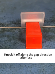 100pcs Tile Leveling System - Insert Wedge Tile Leveler Cross Push Pliers for Precise Tile Laying