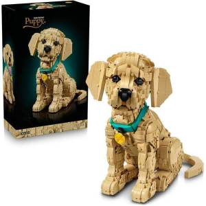 Gift Pet Dog Building Blocks Golden Retriever Puppy
