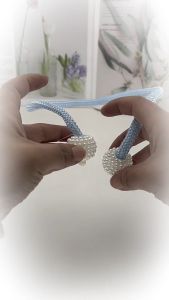 ONE-C1231 Tali Pengikat Gorden Mutiara Model Klip Pengait Hordeng Curtain Ball / Tali Tirai Jendela