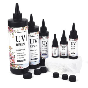 20g/50g/100g/200g/500g/1000g Crystal Epoxy Resin UV Glue DIY Jewelry Making Quickly Drying Harder Glue UV Lamp Accessories