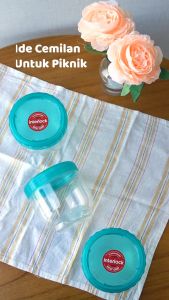 Lock&Lock Food Container Interlock Set Toples Tempat Penyimpanan Makanan Kue 3pcs - Others