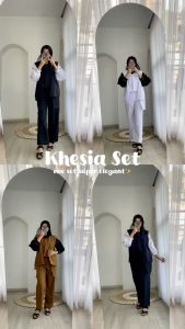 Khesia Set (Vest & Celana) | Setelan Wanita Kekinian Korean Style\\n\\n Apa Itu Khesia Set?\\n\\nKhesia Set adalah setelan wanita modern yang menggabungkan vest dan celana dalam satu paket. Desainnya berinspirasi dari gaya Korea, yang kini menjadi tren fashion di seluruh dunia. Khesia Set cocok untuk berbagai acara, mulai dari acara formal hingga santai.\\n\\n Mengenal Lebih Dekat Khesia Set\\n\\nKhesia Set menawarkan kebebasan dan kenyamanan bagi penggunanya. Vest dan celana yang disediakan dirancang untuk memberikan penampilan yang modis dan elegan. Dengan kombinasi warna dan desain yang tepat, Khesia Set dapat menjadi pilihan outfit yang sempurna untuk setiap wanita.\\n\\n Kelebihan Khesia Set\\n\\nBerikut ini adalah beberapa kelebihan Khesia Set:\\n\\n- **Kenyamanan**: Vest dan celana dirancang dengan bahan berkualitas tinggi yang nyaman digunakan sepanjang hari.\\n- **Praktis**: Khesia Set memudahkan pengguna dalam memilih outfit, karena sudah disediakan dalam satu set.\\n- **Modis**: Desain Khesia Set selalu up-to-date dengan tren fashion terkini.\\n\\n Bagaimana Cara Memilih Khesia Set yang Tepat?\\n\\nMemilih Khesia Set yang tepat bisa menjadi tantangan tersendiri. Berikut ini adalah beberapa tips yang dapat membantu Anda memilih Khesia Set yang sesuai:\\n\\n Tips Memilih Khesia Set Sesuai Bentuk Tubuh\\n\\nSetiap wanita memiliki bentuk tubuh yang berbeda-beda. Oleh karena itu, penting untuk memilih Khesia Set yang sesuai dengan bentuk tubuh Anda. Berikut ini adalah beberapa tips yang dapat membantu:\\n\\n- **Wanita berbentuk apel**: Pilih Khesia Set dengan vest yang longgar dan celana yang ketat.\\n- **Wanita berbentuk pear**: Pilih Khesia Set dengan vest yang ketat dan celana yang longgar.\\n- **Wanita berbentuk oval**: Pilih Khesia Set dengan vest dan celana yang pas.\\n\\n Mengenal Jenis Kain Khesia Set\\n\\nKualitas kain yang digunakan dalam Khesia Set sangat penting untuk kenyamanan pengguna. Berikut ini adalah beberapa jenis kain yang sering digunakan dalam Khesia Set:\\n\\n- **Katun**: Kain yang nyaman dan mudah menyerap keringat.\\n- **Viscosa**: Kain yang ringan dan adem.\\n- **Polyester**: Kain yang tahan lama dan mudah dirawat.\\n\\n Bagaimana Cara Mengenakan Khesia Set?\\n\\nMengenakan Khesia Set dengan benar dapat membuat penampilan Anda semakin menarik. Berikut ini adalah beberapa tips yang dapat membantu Anda mengenakan Khesia Set dengan sempurna:\\n\\n Tutorial Mengenakan Khesia Set dengan Hijab\\n\\nJika Anda mengenakan hijab, berikut ini adalah beberapa tips yang dapat membantu Anda mengenakan Khesia Set dengan sempurna:\\n\\n- **Pilih warna hijab yang sesuai**: Pilih warna hijab yang sesuai dengan warna vest dan celana.\\n- **Pilih model hijab yang sesuai**: Pilih model hijab yang sesuai dengan bentuk wajah Anda.\\n- **Tambahkan aksesori**: Tambahkan aksesori seperti kalung atau gelang untuk menambah kesan elegan.\\n\\n Tips Mengenakan Khesia Set untuk Acara Formal\\n\\nJika Anda menghadiri acara formal, berikut ini adalah beberapa tips yang dapat membantu Anda mengenakan Khesia Set dengan sempurna:\\n\\n- **Pilih warna yang netral**: Pilih warna vest dan celana yang netral seperti hitam, putih, atau abu-abu.\\n- **Tambahkan aksesori**: Tambahkan aksesori seperti sepatu hak tinggi atau clutch untuk menambah kesan formal.\\n- **Pilih model vest yang sesuai**: Pilih model vest yang sesuai dengan acara formal, seperti vest dengan lengan panjang atau vest dengan ruffle.\\n\\nDengan mengikuti tips-tips di atas, Anda dapat memilih dan mengenakan Khesia Set dengan sempurna. Selamat mencoba!\"