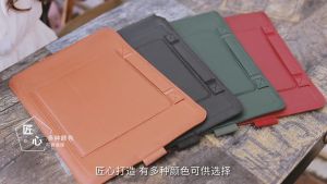 Tas Laptop Bisnis Pria Wanita Sarung Tahan Air 13 14 15 inch For MSI Prestige Summit - Sleeve Leather Minimalis dan Elegan, Warna Hitam, Camel & Maroon, Material PU Leather Exclusive (READY STOCK)