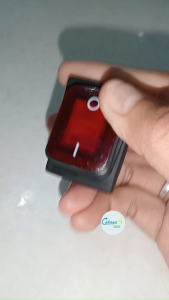 Saklar switch 4 pin merah lampu Anti Air Waterproof Outdoor