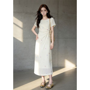 PIAOYA | Luxurious Elegant Summer Floral Dress A-Line