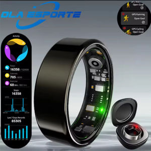 Smart Ring Men Women Bluetooth Monitor Sleep Heart Rate Ring Blood Oxygen Monitor Smartring Multi 100+Sport 5ATM Waterproof 2025