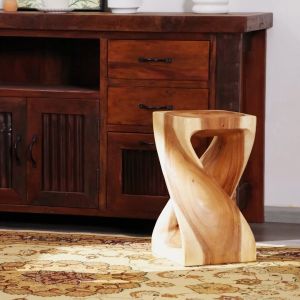 เก้าอี้ รากไม้ ม้านั่งเด็ก เปลี่ยนรองเท้า ที่วางกระถางต้นไม้ มี2สี ขนาด50CM เก้าอี้ดื่มชา ท่าเรือไม้ ชั้นวางดอกไม้