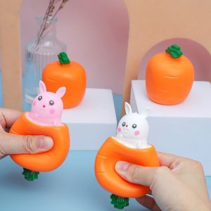 WOWEIAOKUANG | Stress Relief Squeeze Toy Rabbit Carrot