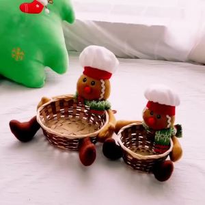 Christmas Candy Storage Basket Candy Storage Container Xmas Gift Box Home Party Table Decoration